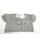 Chaqueta m/corta pompon GRIS