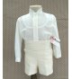 Conjunto ceremonia niño mikado beige