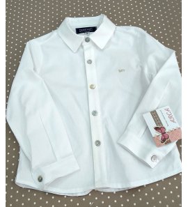 Camisa niño sarga BLANCA