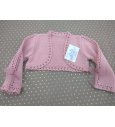 Chaqueta perle lazos organza