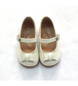 Zapato piel charol blanco