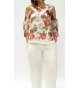 Conjunto niña pantalón blanco top floral