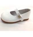 Zapato piel CHAROL BLANCO