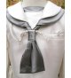 Marinero mikado de seda blanco roto/plata