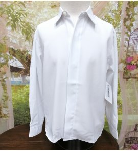 Camisa seda BLANCA bordada